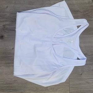 White Racerback Tank